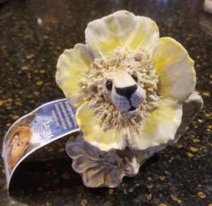 Lion of Tupungato porcelain figure