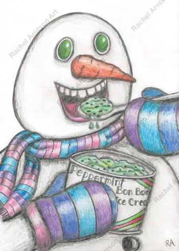 Snowman Greeting Card 4