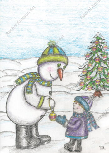 Snowman Greeting Card 6